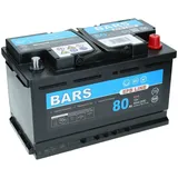 Autobatterie Bars EFB 80Ah 800A Autobatterie Start Stopp Wartungsfrei N80