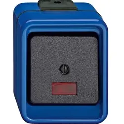 Merten 372675 Wipp-Kontrollschalter, Wechsel, blau, SCHLAGFEST