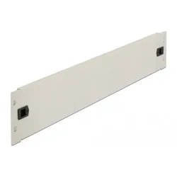 Delock Network Cabinet Blind Cover - Rack-Blindabdeckungsplatte - Grau - 2U - 48