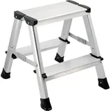 2-stufige Aluminium-trittleiter, 42 Cm, Klappbar