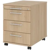 bümö Rollcontainer 42,8 x 59 x 58 cm braun