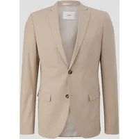 S.Oliver Herren, 2140779 Business-Anzug Jacke, 80M1 beige, 98