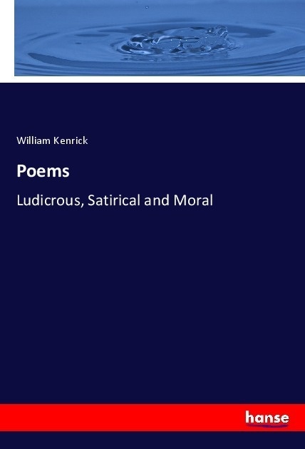Poems - William Kenrick  Kartoniert (TB)