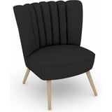 Max Winzer Max Winzer® Sessel »Aspen«, im Retrolook, zum Selbstgestalten schwarz