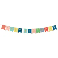 Partydeco Girlande Wimpelkette 15 m mehrfarbig
