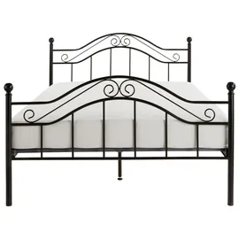 Home Affaire Metallbett 140 x 200 cm Schwarz