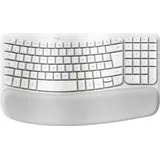 Logitech Wave Keys for Mac, Grauweiß, Logi Bolt, USB/Bluetooth, FR (920-012406)