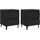 vidaXL Nachtschrank 2 Stk. 40 x 35 x 50 cm Schwarz