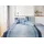 ELEGANTE Bettwäsche Silhouette stahlblue 135x200 cm + 80x80 cm - blau