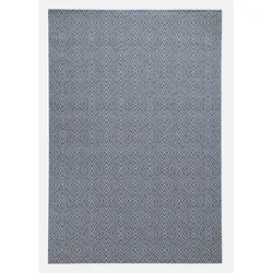 bonprix In- und Outdoor Teppich mit dezenter Struktur, blau, 60x200 cm