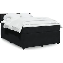 vidaXL Boxspringbett 160 x 200 cm Schwarz