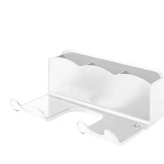 Haartrockner-Wandhalter – Badezimmer-Organizer-Haken für Föhn, bohrfreie Halterung mit sicherem Griff, kompakte Aufbewahrungslösung, Haarwerkzeug-Aufhänger, Wandmontage, Zubehör für Zuhause und Reisen
