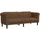 vidaXL 3-Sitzer Sofa Braun Kunstleder Wildleder-Optik