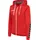 hummel Authentic Poly Zip Hoodie Woman, True Red XS