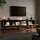 stilvora TV-Lowboard 180x45x33,5 cm Natur/Schwarz Metall/Spanplatte