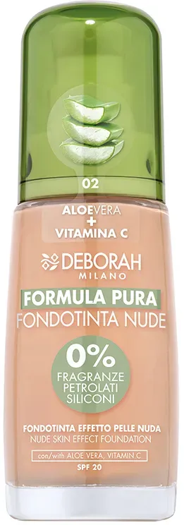 Formula Pura Nude Foundation Bio No. 02 Rose Cream, 30 Milliliter