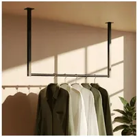 CLP Fenton Kleiderständer 80 x 60 x 7 schwarz