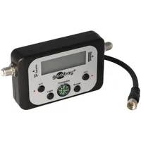 Goobay Digitaler Satelliten Finder LCD-Anzeige mit Kompass und Ton