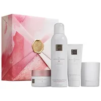 RITUALS The Ritual of Sakura Geschenkset Gift Set M 2023 Duschschaum 200 ml + Body Cream 100 ml + Body Scrub 125 g + Duftkerze 140 g