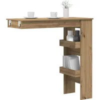 VidaXL Wand-Bartisch Artisan-Eiche 102x45x103,5 cm Holzwerkstoff