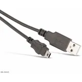 S/CONN maximum connectivity USB-A auf Mini-USB B 2 m Schwarz
