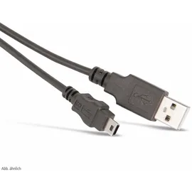 S/CONN maximum connectivity USB-A auf Mini-USB B 2 m Schwarz