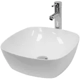 luxebath Aufsatzwaschbecken Rund 40,5 x 14 cm