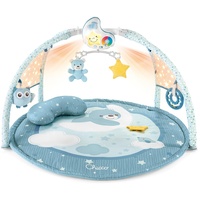 chicco Enjoy Colours 3in1 Spielmatte,Multifunktionsspielbogen für Neugeborene mit Baby Aktivitätendecke,Sternenprojektor,abnehmbarem Baby-Nachtlicht mit entspannender Musik-Babyspielzeug ab 0 Monate