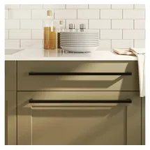 vidaXL Möbelgriffe 5 Stk. Schwarz 480 Mm Edelstahl Vidaxl