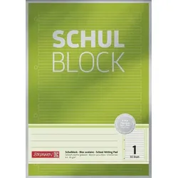 BRUNNEN 1052601 Schulblock Premium A4 Lin.1