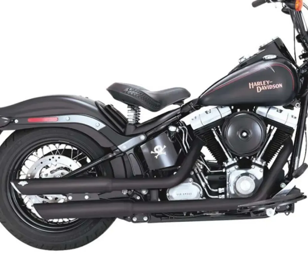 Vance + Hines 3 ́ ́ Harley Davidson Fls 1690 Softail Slim Ref:46341 Nicht Homologierter Schalldämpfer - Black - Not Homologated