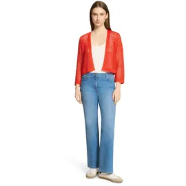 Betty Barclay Strickjacke mit Lochmuster Rot 42
