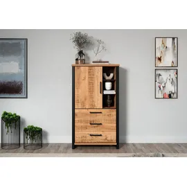 Home Affaire Highboard 87 x 155 x 45 cm Schwarz