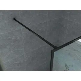 Aloni Duschwand Duschabtrennung schwarz-mattes Profil 8mm 1400x2000mm