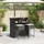 vidaXL Gartenbar Set 3-tlg. Schwarz