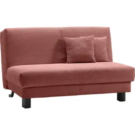Ell + Ell Schlafsofa Polyester 2-Sitzer Rot