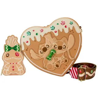 Loungefly Disney Lilo & Stitch Angel and Stitch Gingerbread Heart