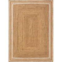 benuta Kunstloft Teppich, Weiß, Naturmaterialien, Beton Optik, Rechteckig, 160x1 cm, Gots, für Fußbodenheizung geeignet, Teppiche & Böden, Teppiche