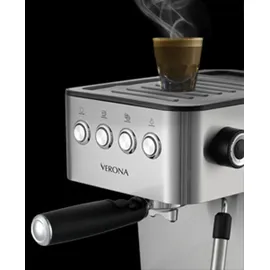 Prixton Verona Espressomaschine weiß mit Milchaufschäumer