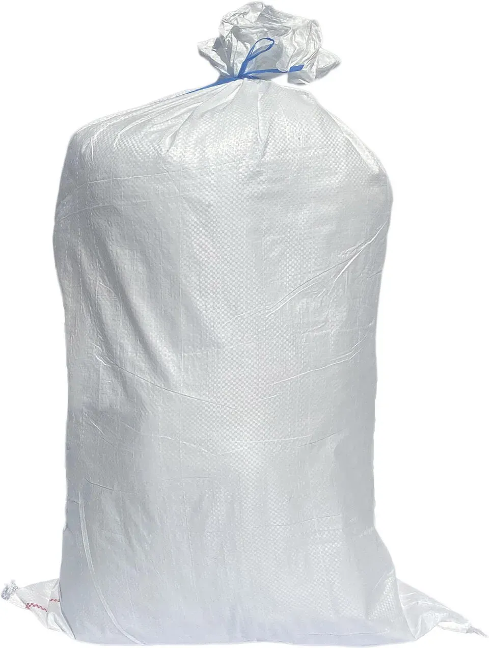 Schwerlastsack Gewebesack Hochwassersack Getreidesack Lagersack PP mit rotem Streifen 400 x 600 mm 15 kg weiss