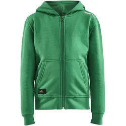 CRAFT Community Kapuzenjacke Kinder 651000 - team green 122/128