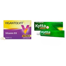 Vigantolvit 2000 i.E. Vitamin D3 120 stk + Kytta Schmerzsalbe 15