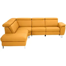 belluti Ecksofa, Metall, 5-Sitzer, Ottomane links, L-Form, cm, Goldenes M, Typenauswahl, Stoffauswahl, seitenverkehrt erhältlich, Rücken echt, Wohnzimmer, Sofas & Couches, Wohnlandschaften, Ecksofas