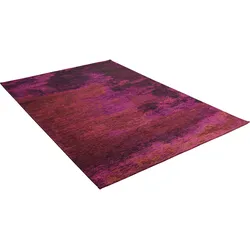 Teppich THEKO "Kapstadt Cloud" Gr. 31, lila (beere), B:68cm H:5mm L:140cm, Polyacryl, Teppiche, Flachgewebe, ideal im Wohnzimmer & Schlafzimmer