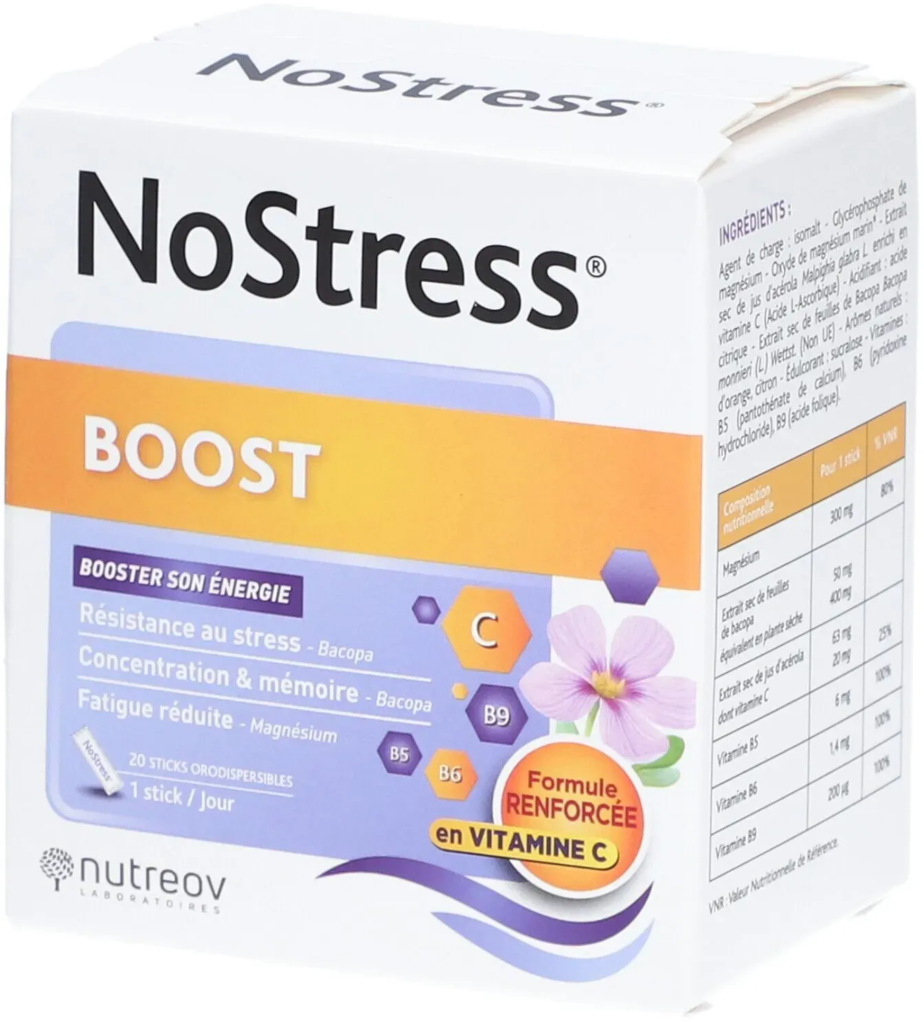 NO Stress Boost - 20 Stäbchen orodispersibles