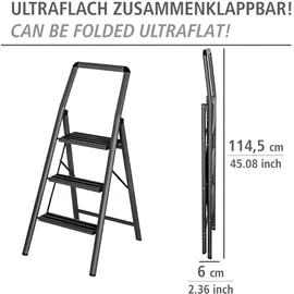 Wenko Alu-Compact Klapp-Trittleiter 3 Stufen
