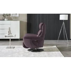 HIMOLLA Relaxsessel 7628 Leder 83 x 107 x 88 cm lila mit Relax-Funktion