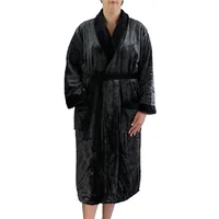 Gözze Bademantel Seiden-Feeling anthrazit M