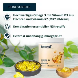 Brandl Omega 3 / D3 / K2 Kapseln 120 St.