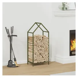 vidaXL Brennholzregal 40 x 25 x 90 cm Olivgrün